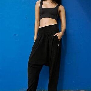 FP Movement by Free People Black Wide Leg Pants Hot Shot Harem